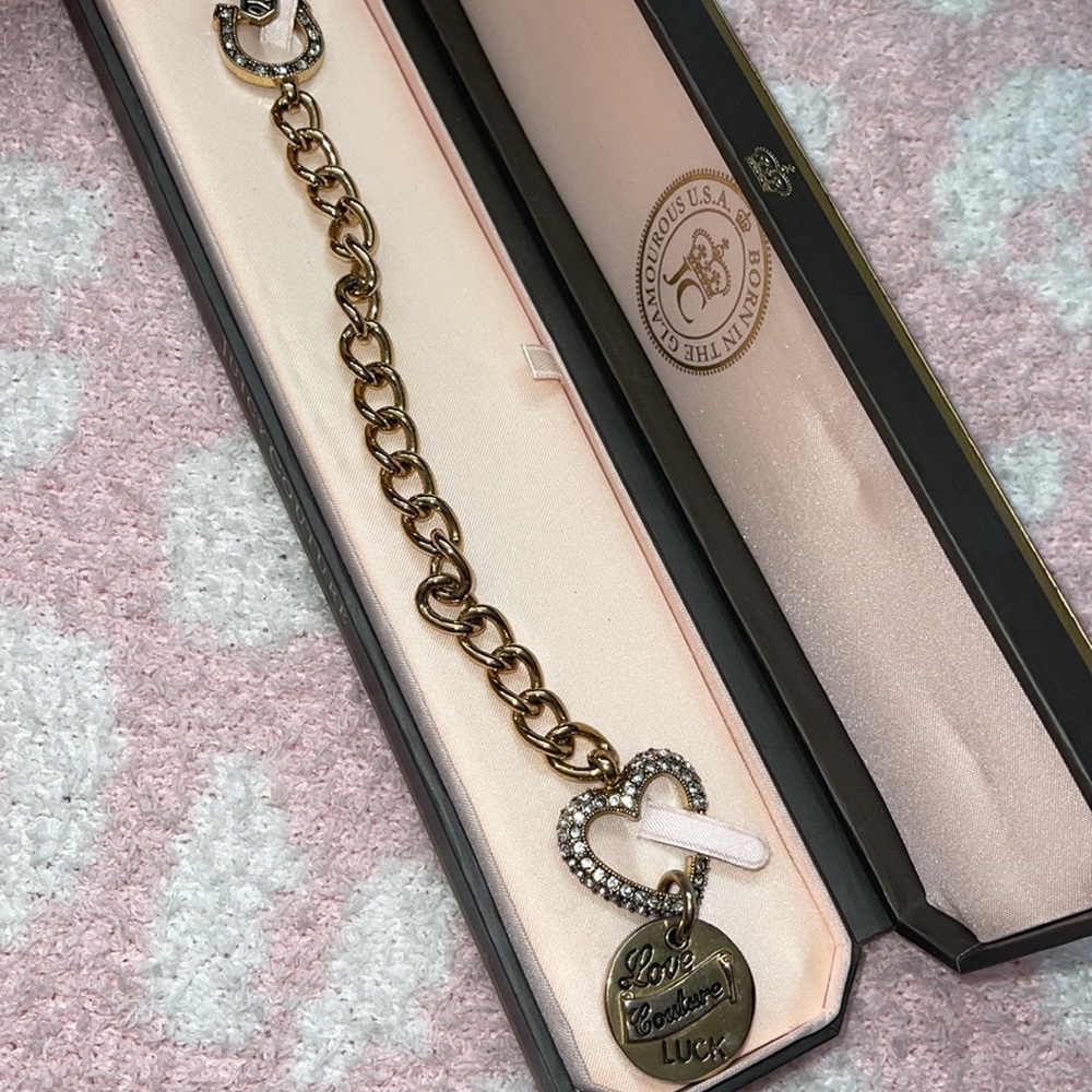 Vintage Juicy Couture Lady Juicy Charm Bracelet